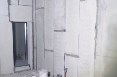 省中醫(yī)院施工現(xiàn)場（輕質(zhì)隔墻板）